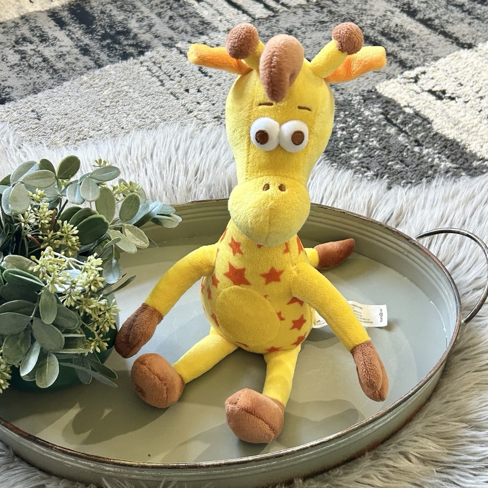 Toys R Us Exclusive Geoffrey Plush Giraffe Yellow Brown Stars 17 Inches